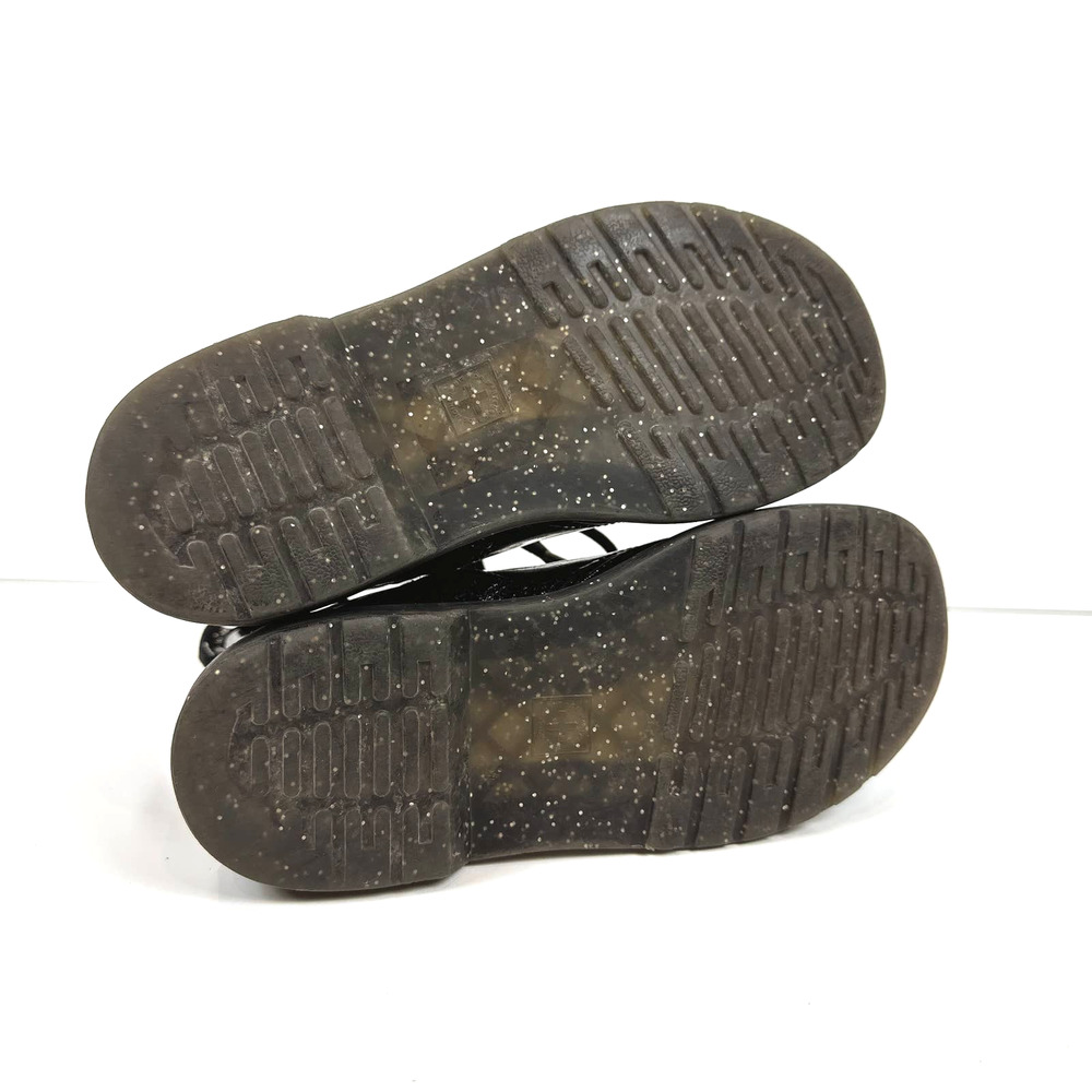 Dr. Martens 1460 Black Cosmic Glitter Lace Up Boots Zipper - Picture 6 of 7